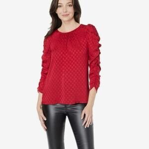 Max Studio Elegant Red Women's Top